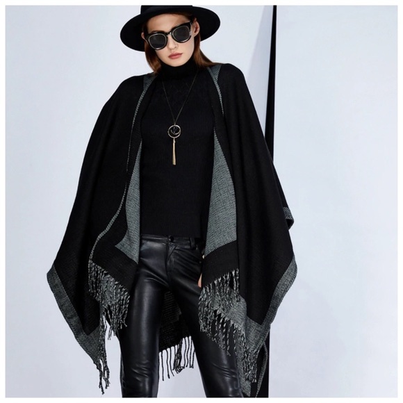 The ALICK Reversible Cashmere Shawl Wrap - Picture 2 of 6